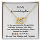 To My Granddaughter - Halloween - Interlocking Hearts Pendant Necklace - Your Enchanting Spirit Always Shines Through Very Bright