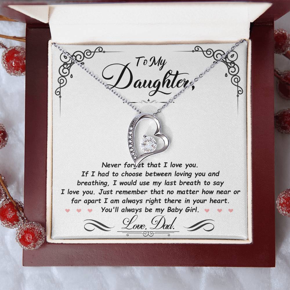 To My Daughter Necklace  (ALMOST GONE!) NDV366