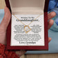 Wishes To My Granddaughter Heart Necklace (ALMOST GONE!) NDV398
