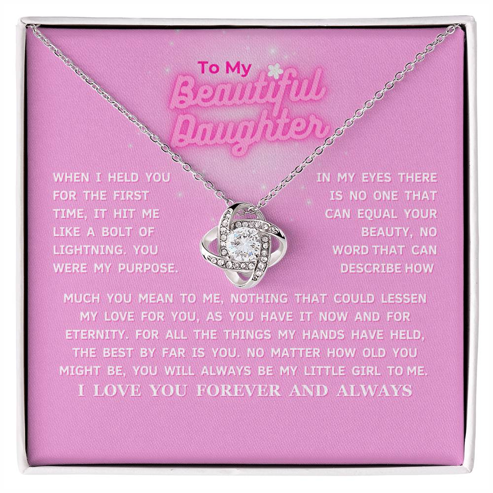To My Beautiful Daughter Necklace (FEW LEFT!)