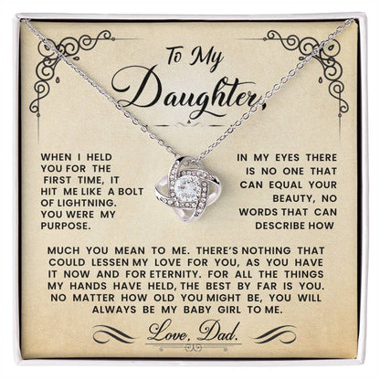 To My Daughter Necklace (ALMOST GONE!)  NDV332LB