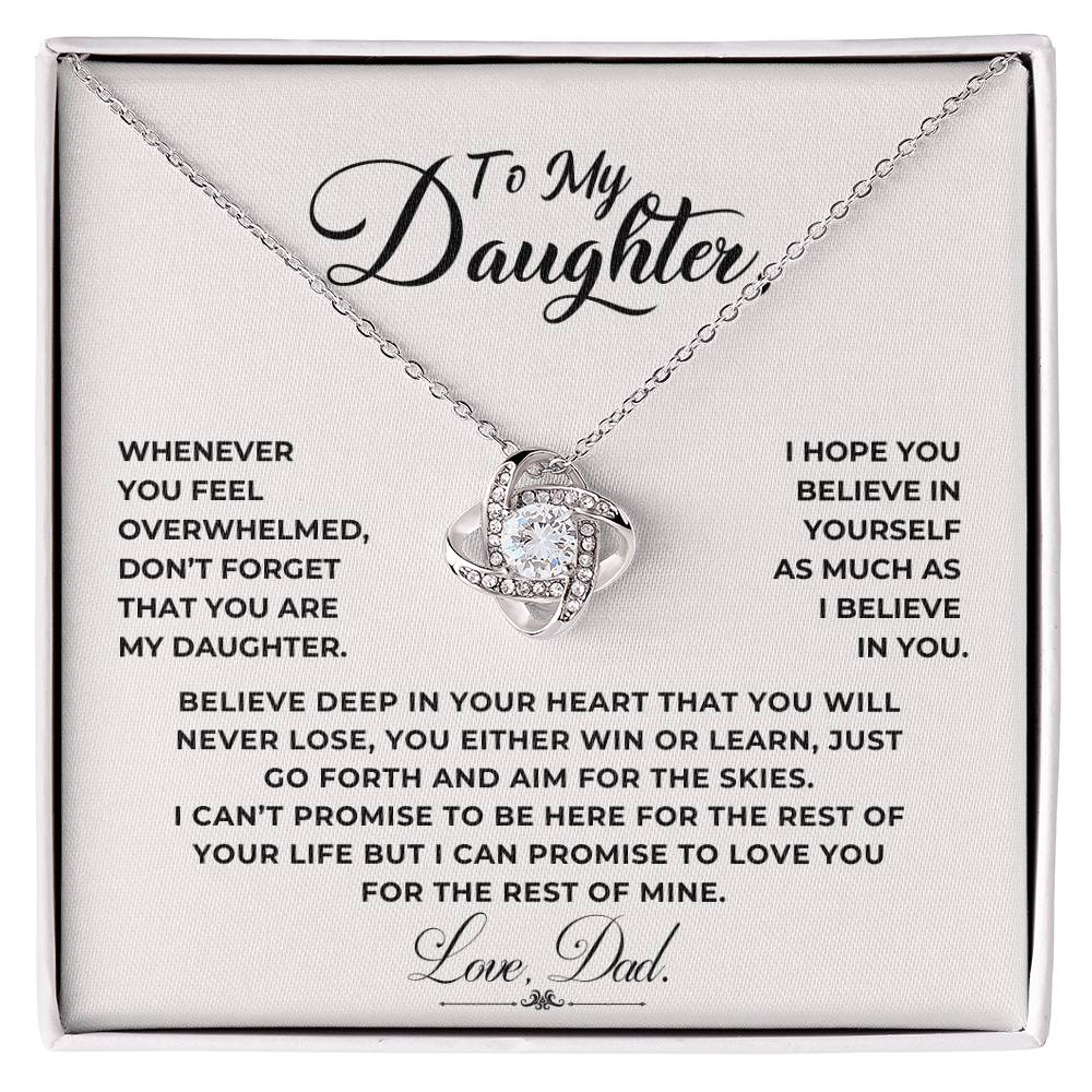 To My Daughter Necklace (ALMOST GONE!) NDV425