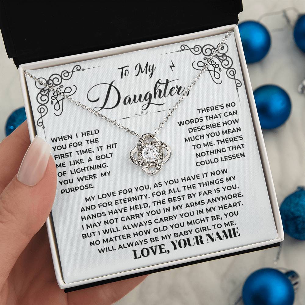 To My Daughter Necklace (ALMOST GONE!)  NDV341LB2