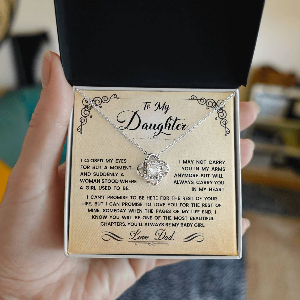 To My Daughter Necklace (ALMOST GONE!)  NDV331TB