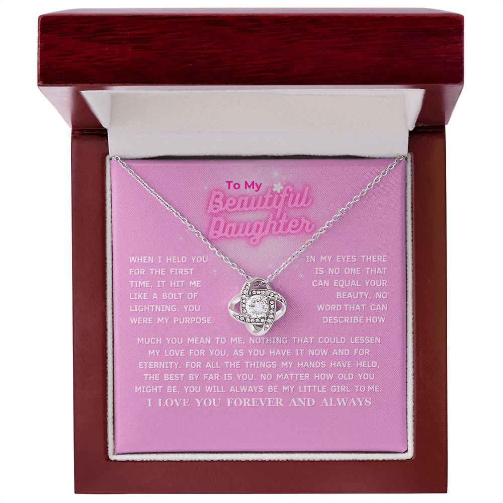 To My Beautiful Daughter Necklace (FEW LEFT!)