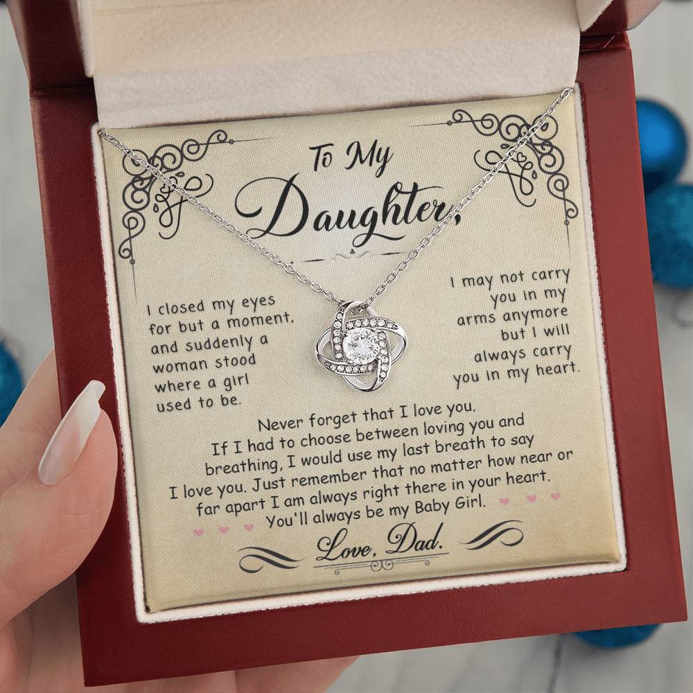 To My Daughter Necklace (ALMOST GONE!)  NDV334J