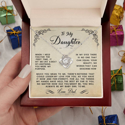 To My Daughter Necklace (ALMOST GONE!)  NDV332LB