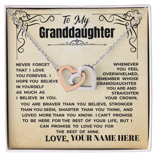 To My Granddaughter - Interlocking Hearts Gift Set (ALMOST GONE!) NDV325IJ