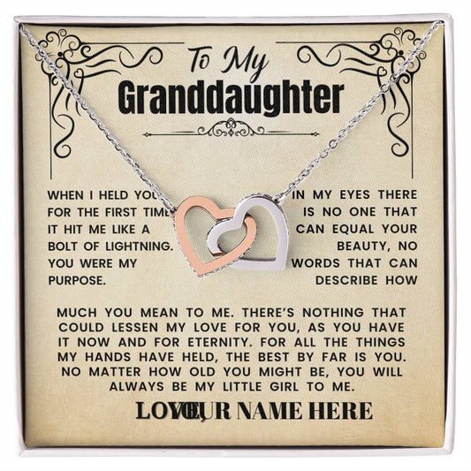 Lightning Bolt Granddaughter - Interlocking Hearts Gift Set (ALMOST GONE!) NDV323LB