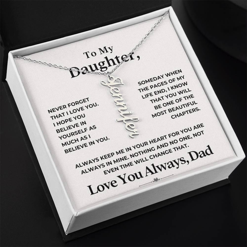 To My Daughter Necklace (ALMOST GONE!) NDV436