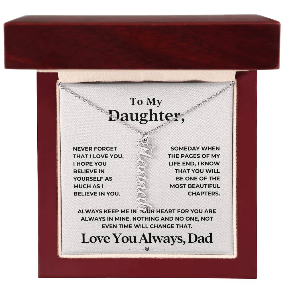 To My Daughter Necklace (ALMOST GONE!) NDV436