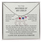 To The Mother Of My Child - Custom Baby Feet Necklace with Birthstone - Thank You For The Best Gift