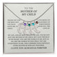 To The Mother Of My Child - Custom Baby Feet Necklace with Birthstone - Thank You For The Best Gift