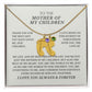 To The Mother Of My Children - Custom Baby Feet Necklace with Birthstones - Thank You For The Best Gift