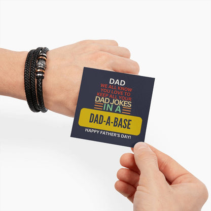 To Dad - Men's Love You Forever Bracelet - Dad-A-Base