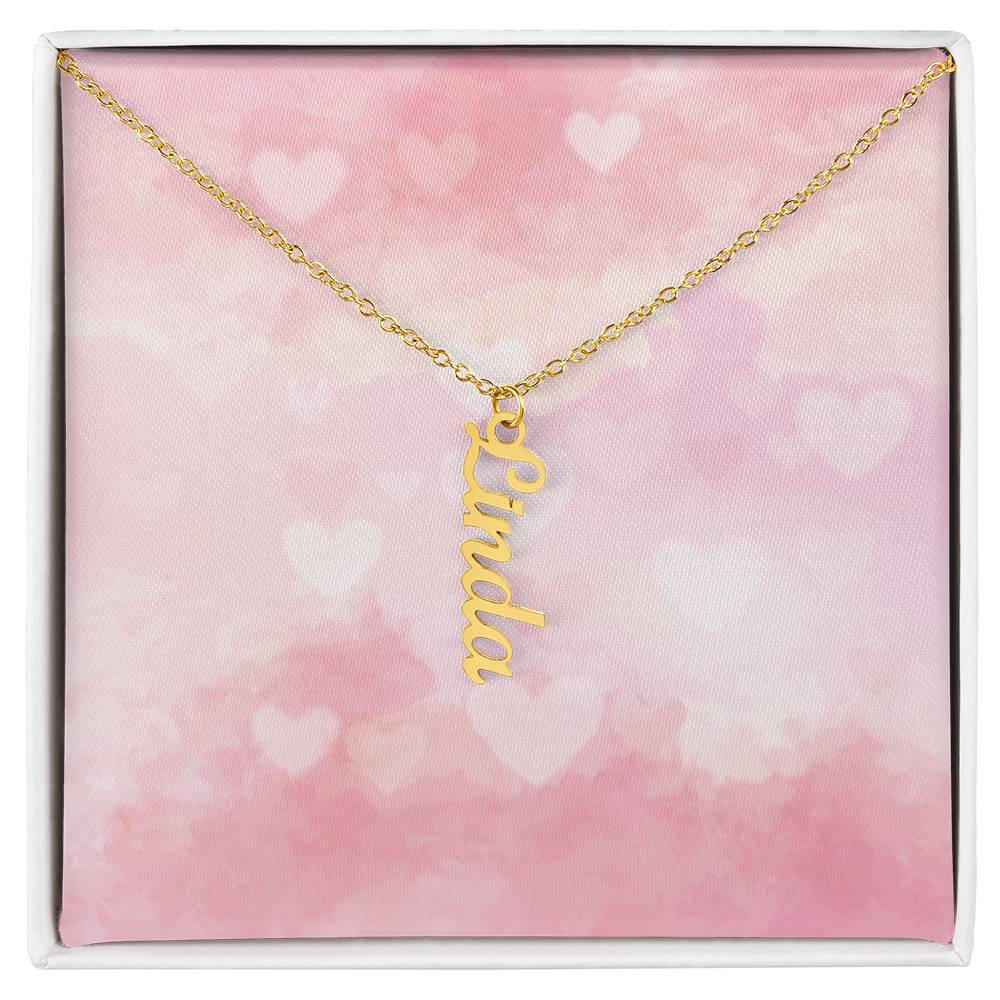 Personalized Multi Vertical Name Necklace (w/MC)