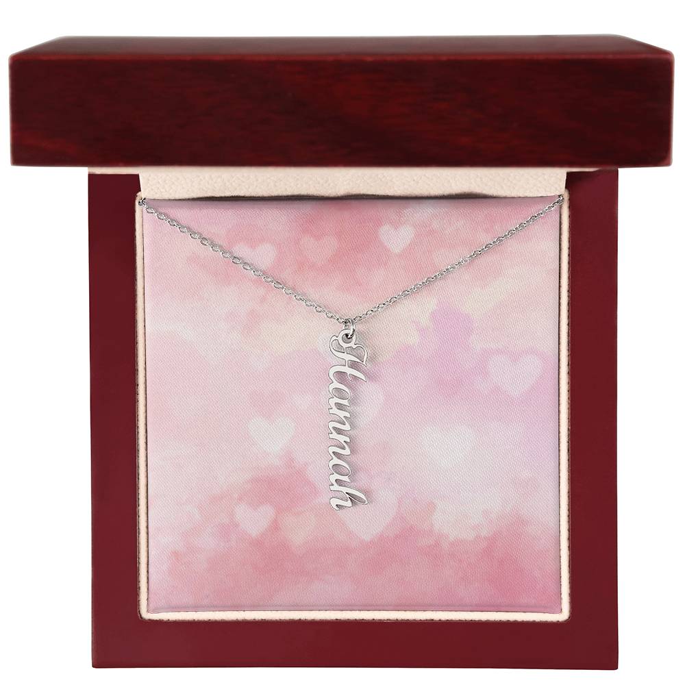 Personalized Multi Vertical Name Necklace (w/MC)