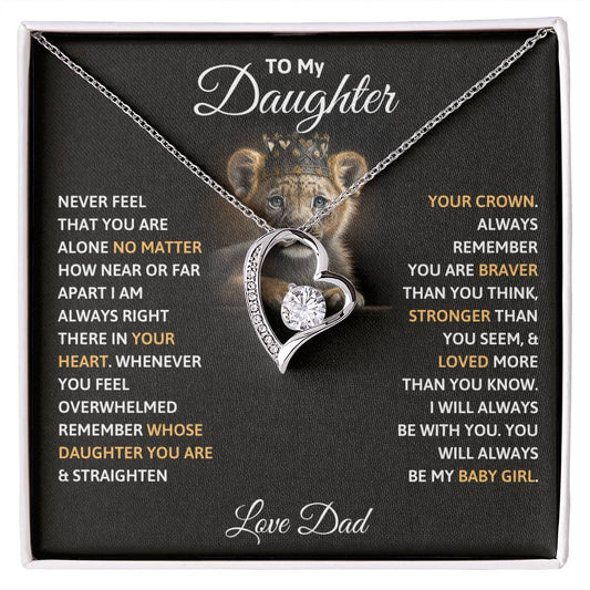 To My Daughter Necklace (ALMOST GONE!) NDV356