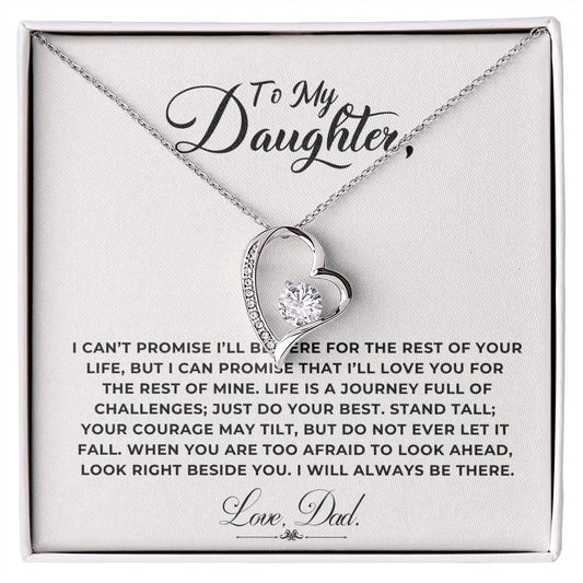 To My Daughter Heart Necklace (ALMOST GONE!) NDV395