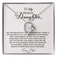 To My Bonus Daughter Heart Necklace  (ALMOST GONE!) NDV394