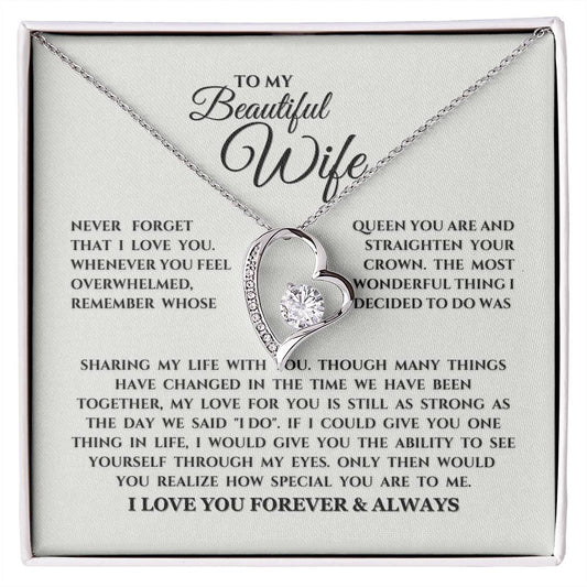 To My Beautiful Wife Necklace (ALMOST GONE!)