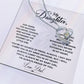 To My Daughter Heart Necklace (ALMOST GONE!) NDV374