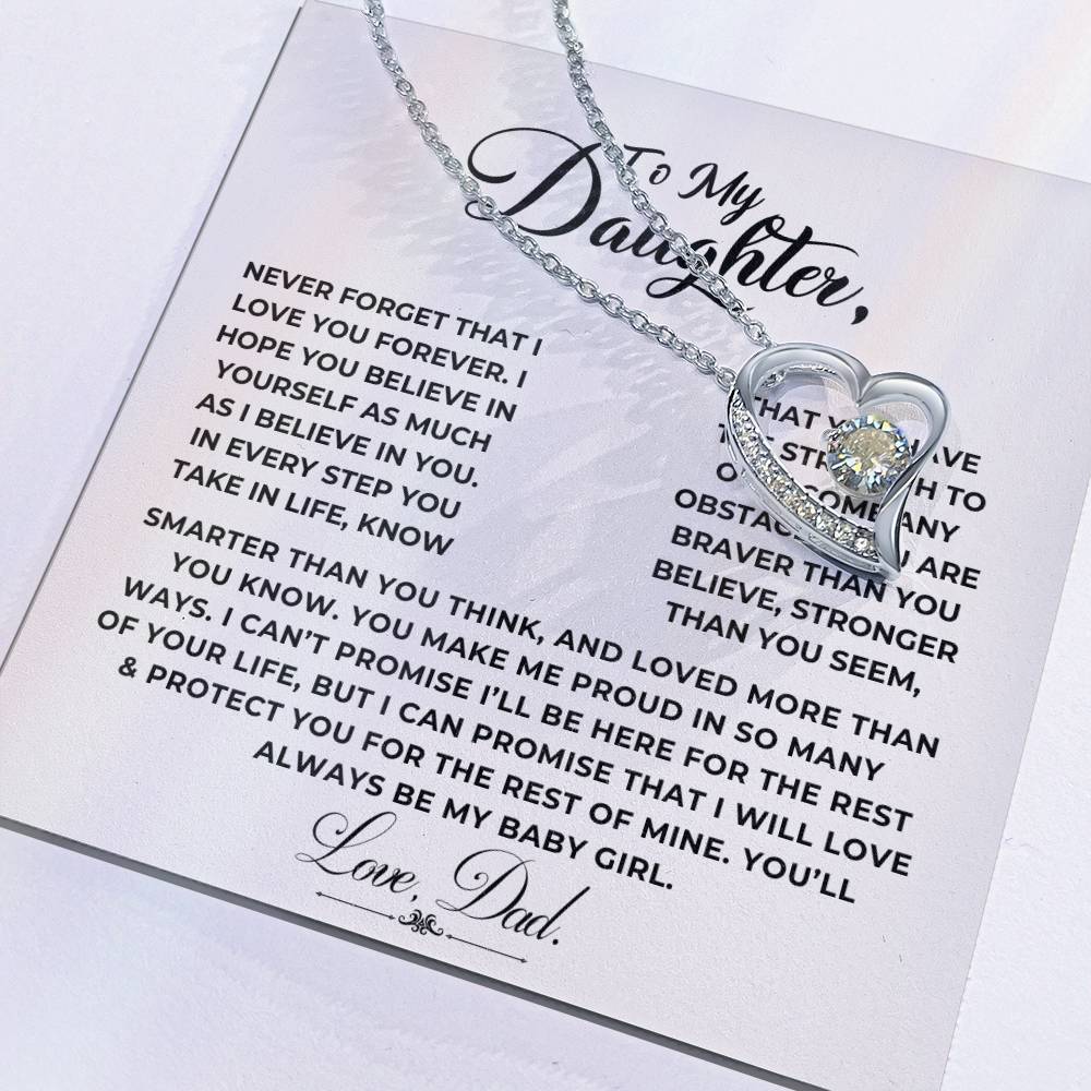 To My Daughter Heart Necklace (ALMOST GONE!)