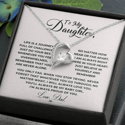To My Daughter Heart Necklace (ALMOST GONE!) NDV379
