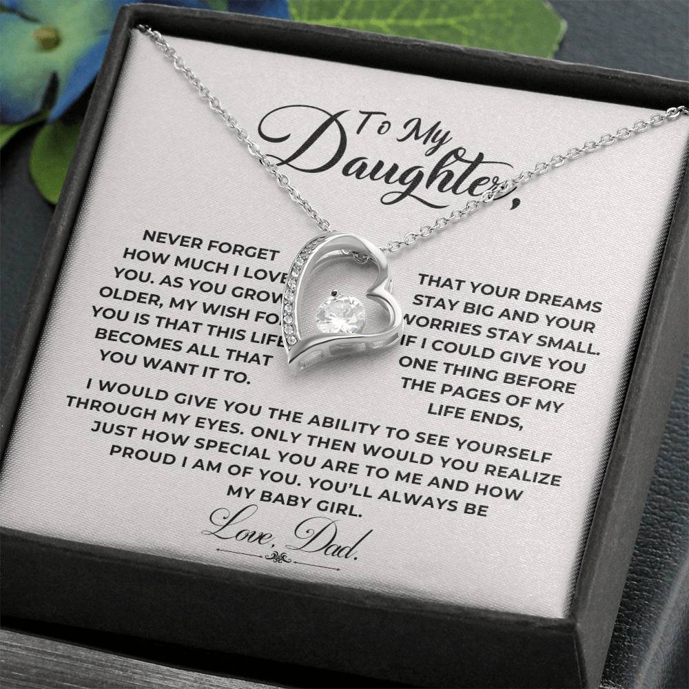 To My Daughter Heart Necklace (ALMOST GONE!) NDV391