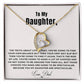 To My Daughter Heart Necklace (ALMOST GONE!) NDV397