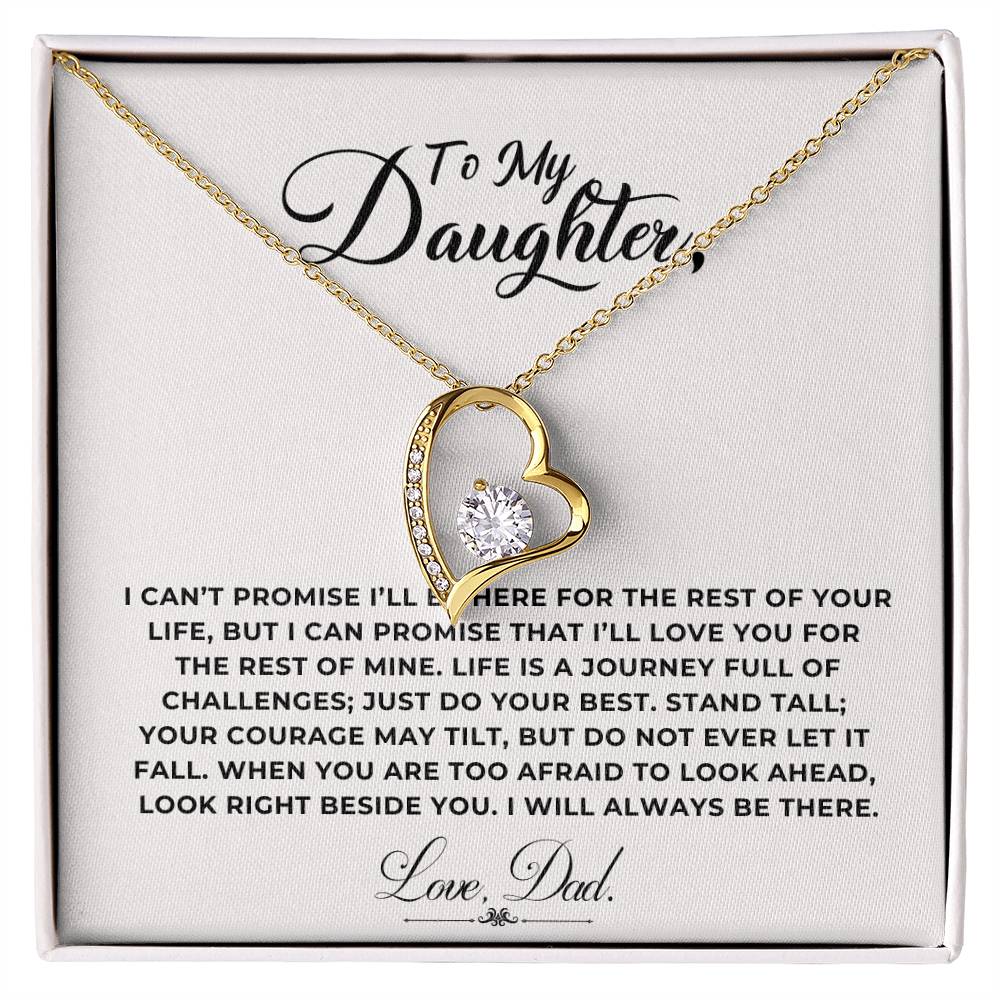 To My Daughter Heart Necklace (ALMOST GONE!) NDV395