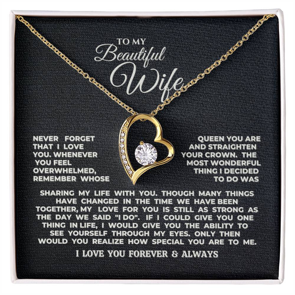 To My Beautiful Wife Necklace (FEW LEFT!)