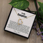 To My Daughter Heart Necklace (ALMOST GONE!) NDV396
