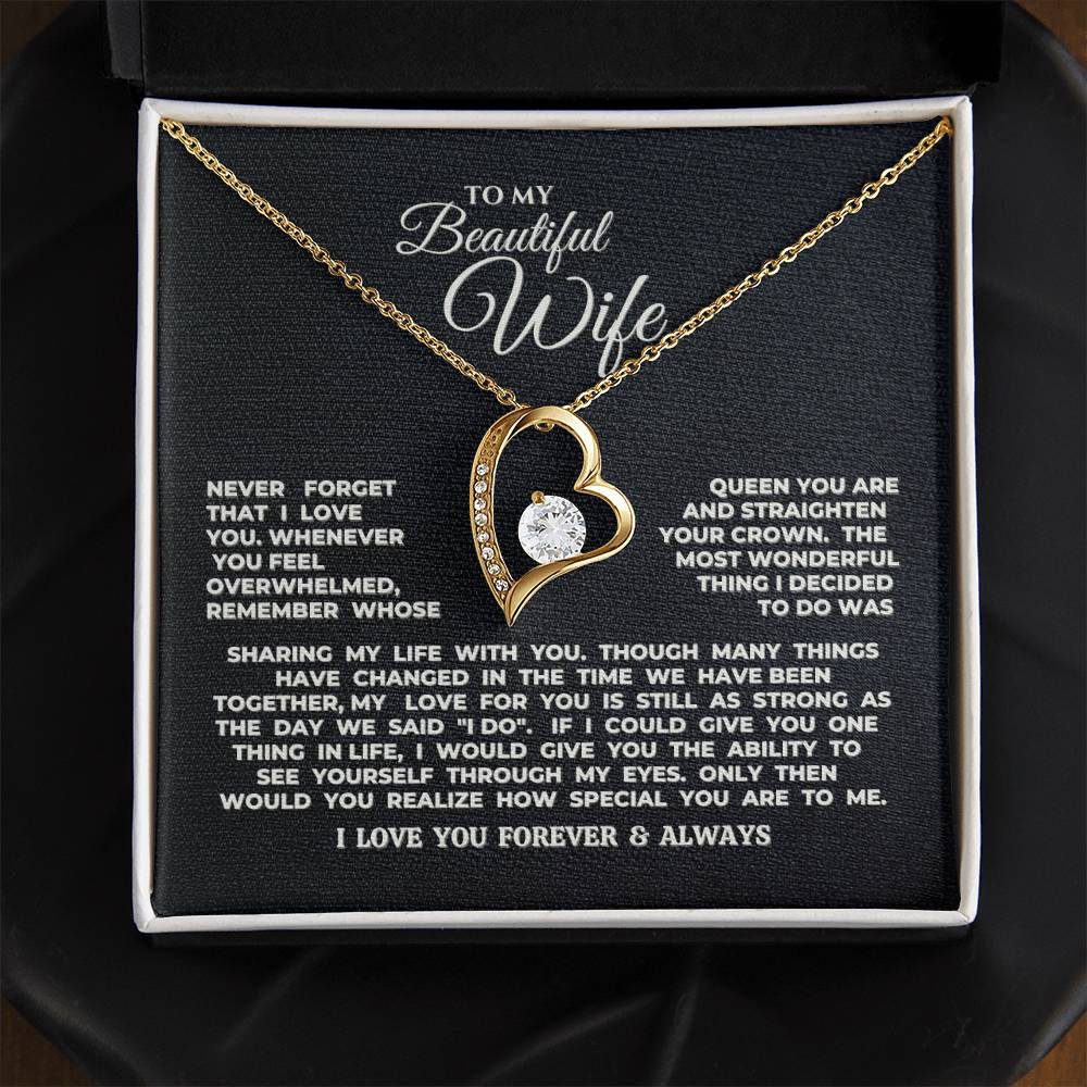 To My Beautiful Wife Necklace (FEW LEFT!)