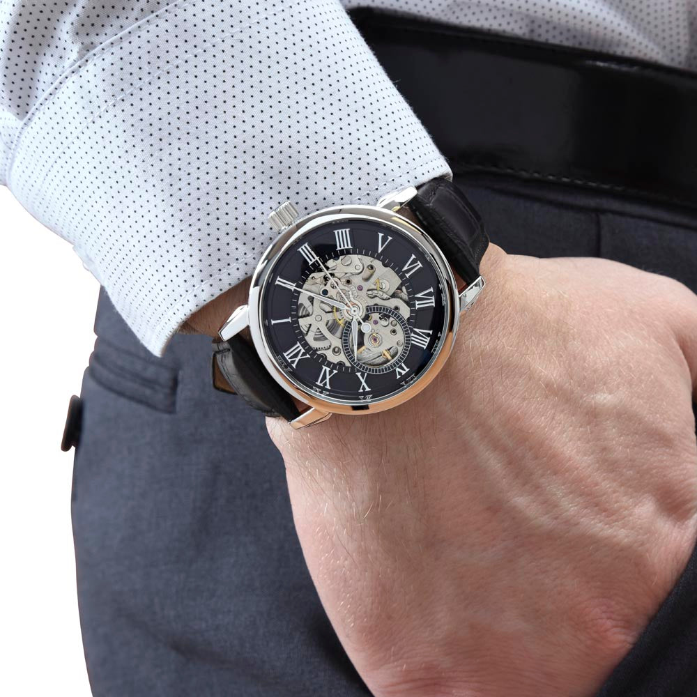 Gift for Dad Gift from Kids Men's Openwork Watch - You've Held Us Close