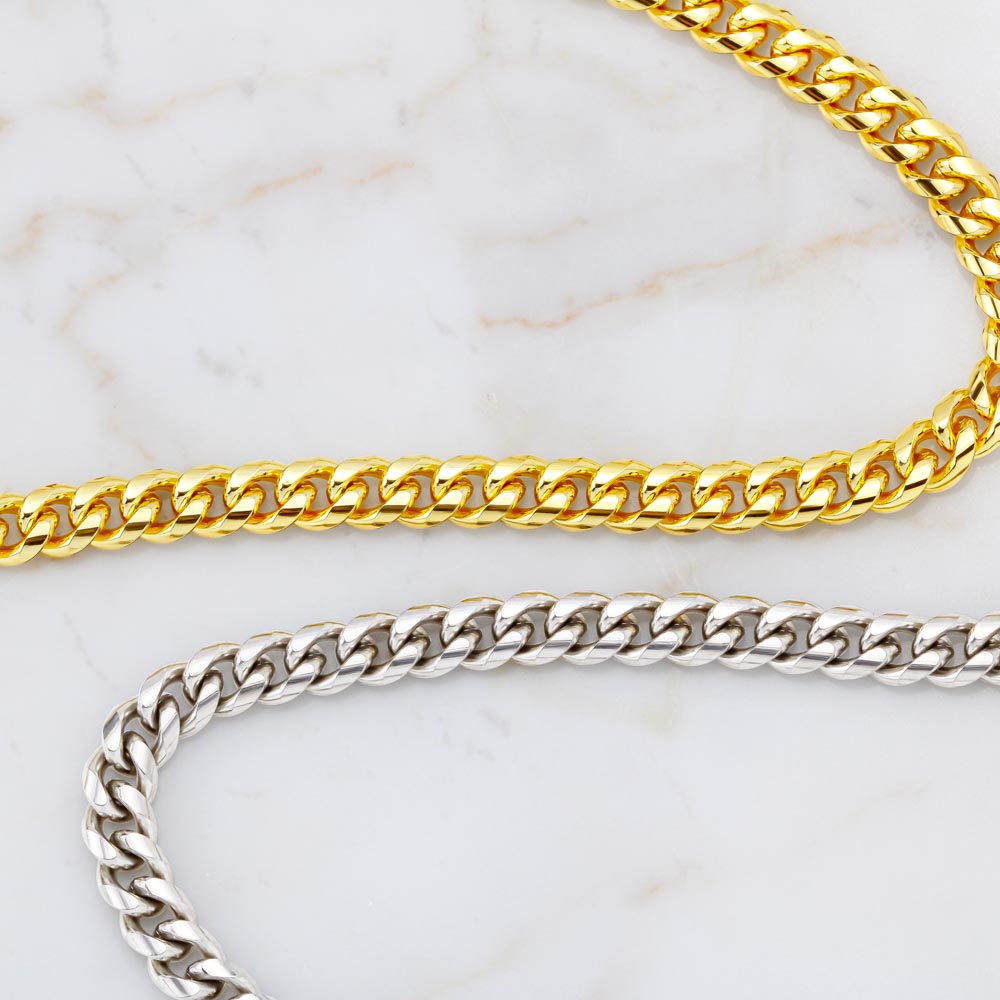 Gift for Your Husband - Cuban Link Chain - You Are My Best Friend My Soulmate My Everything I Love You