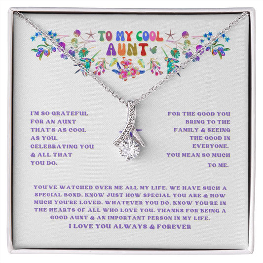 To My Cool Aunt - Alluring Beauty Pendant Necklace