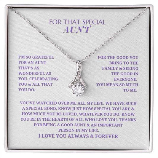 For That Special Aunt - Alluring Beauty Pendant Necklace