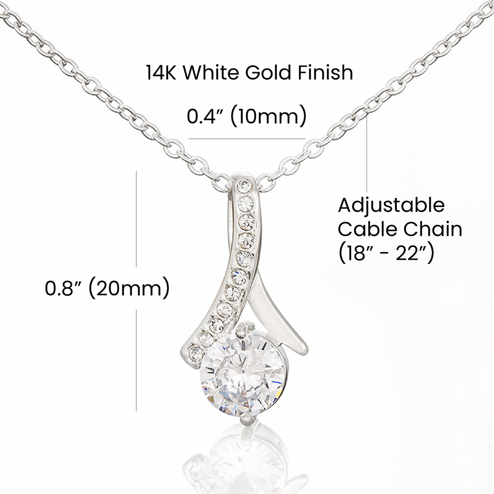 Gift for My Future Babysitter - Pregnancy Announcement - Beauty Pendant Necklace