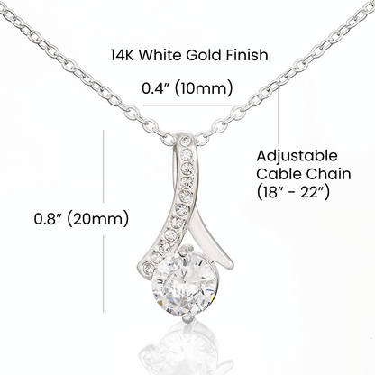 Gift for Auntie To Be - Pregnancy Announcement - Beauty Pendant Necklace