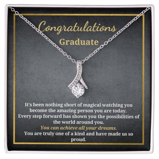 Gift for A Graduate - Graduation - Alluring Beauty Pendant Necklace - You Can Achieve All Your Dreams